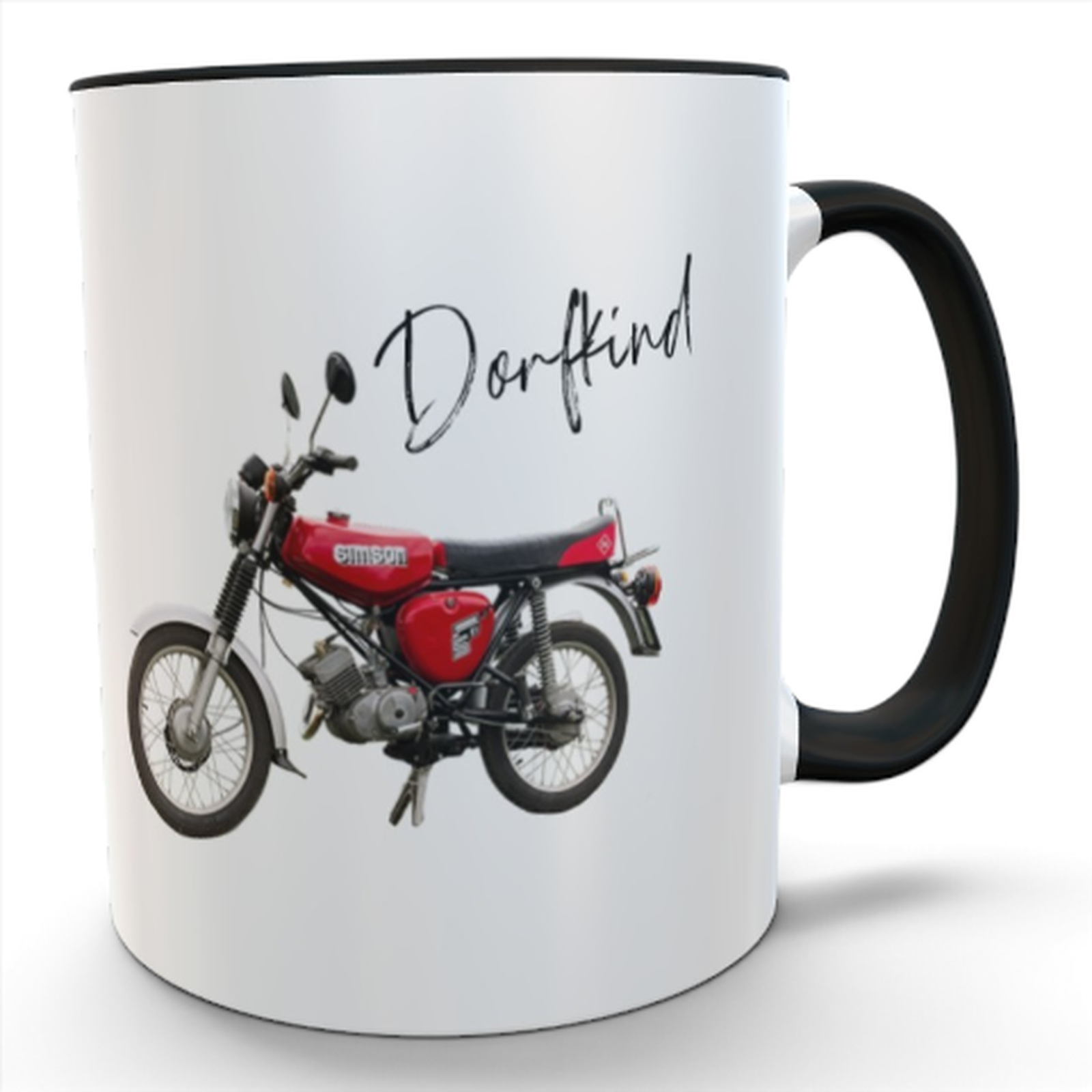 Dorfkind Tasse mit Simson-Motiv – 330 ml Keramiktasse