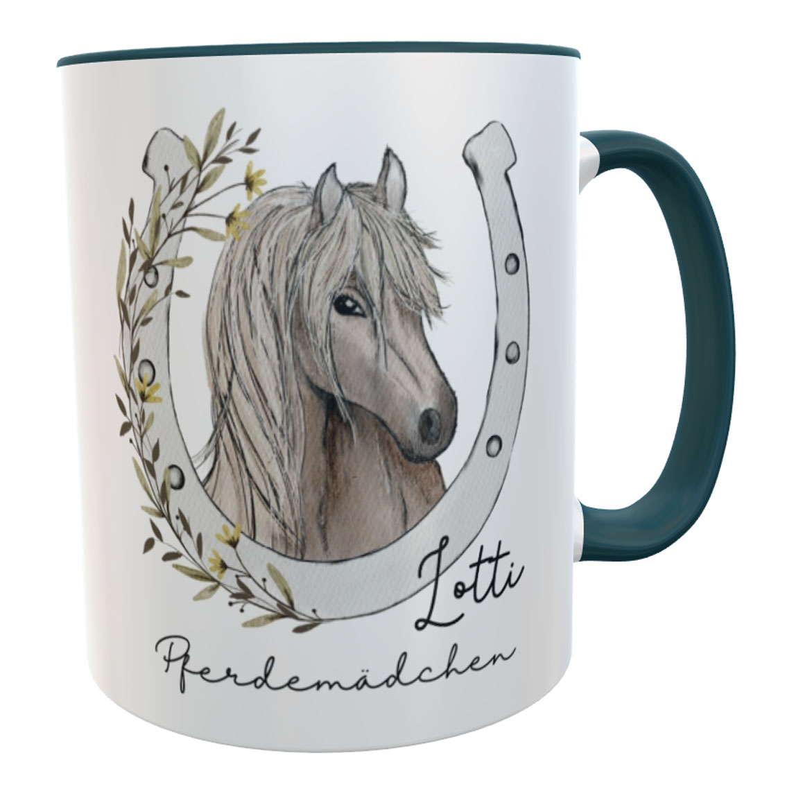 Tasse Pferdemädchen mit Namen