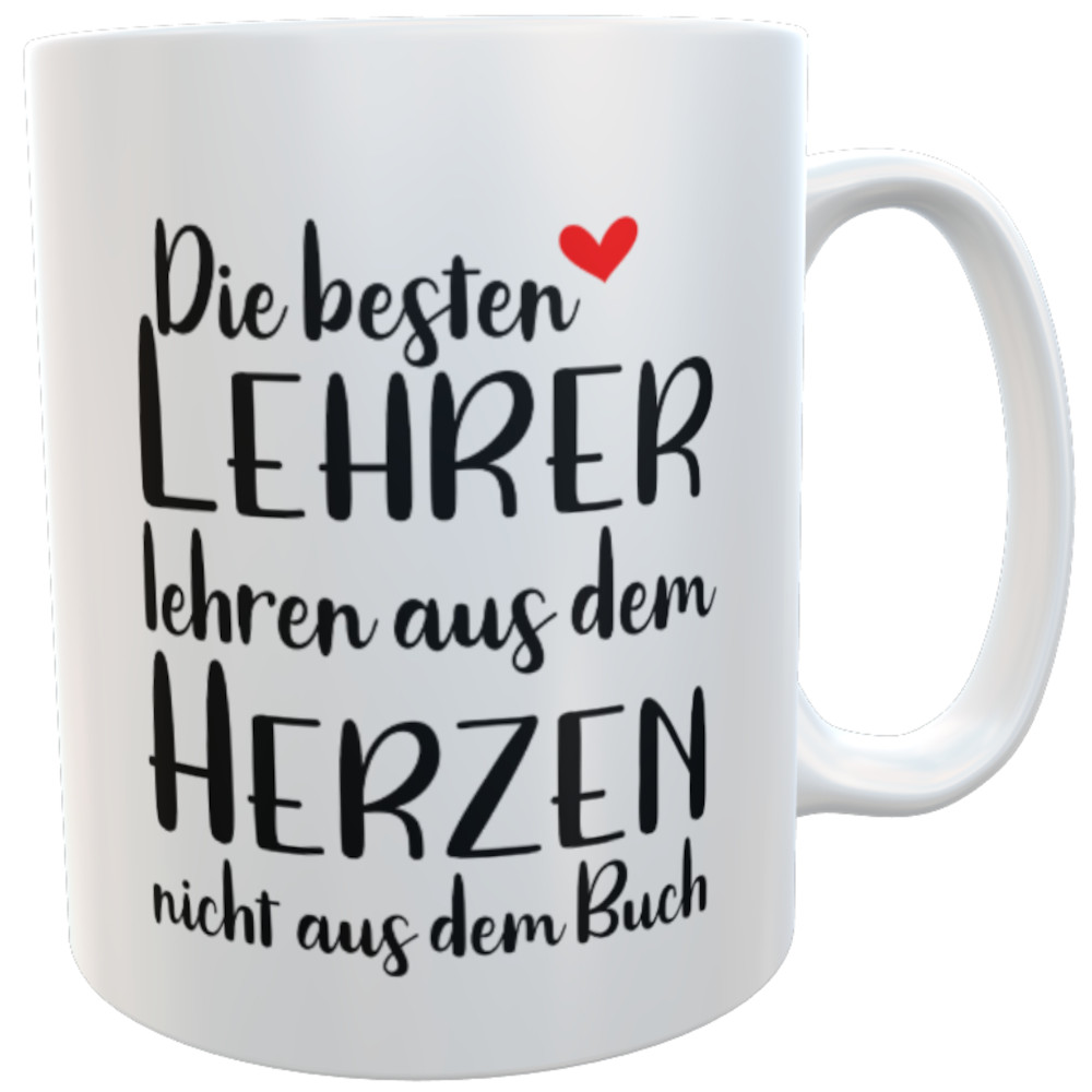 Tasse Lehrer mit Herz