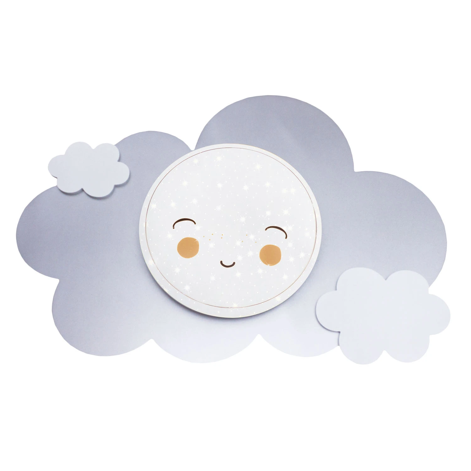 Elobra Deckenleuchte Wolke Starlight Smile silber, weiß