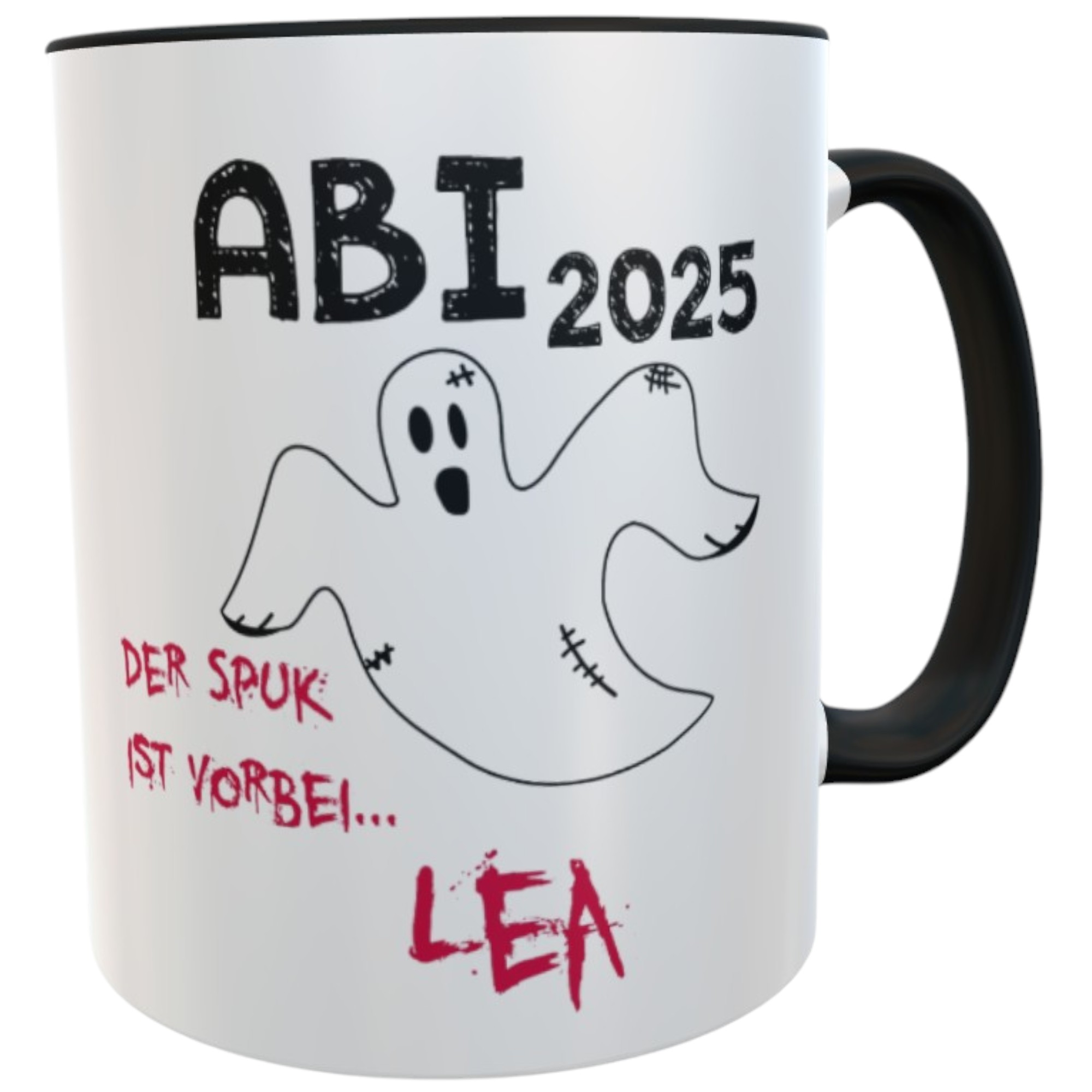 Tasse ABI 2025 Spuk vorbei Geschenkidee Teenager