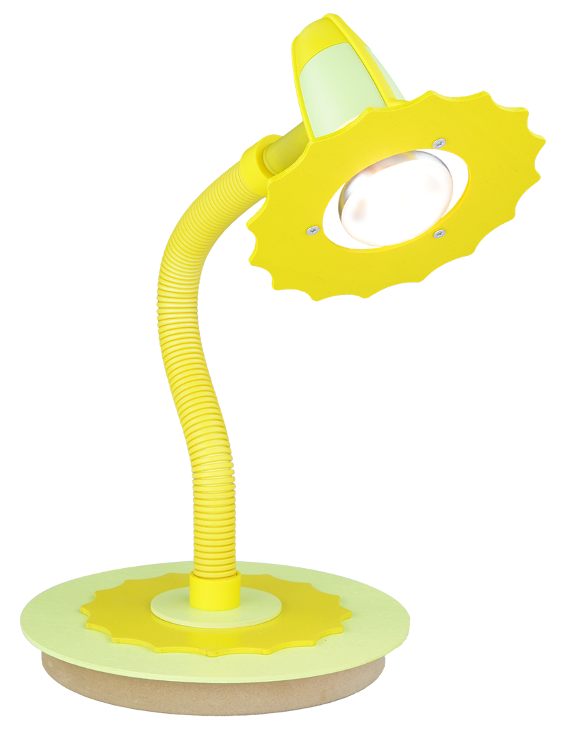 Elobra Tischlampe Sternblüte lindgrün/gelb