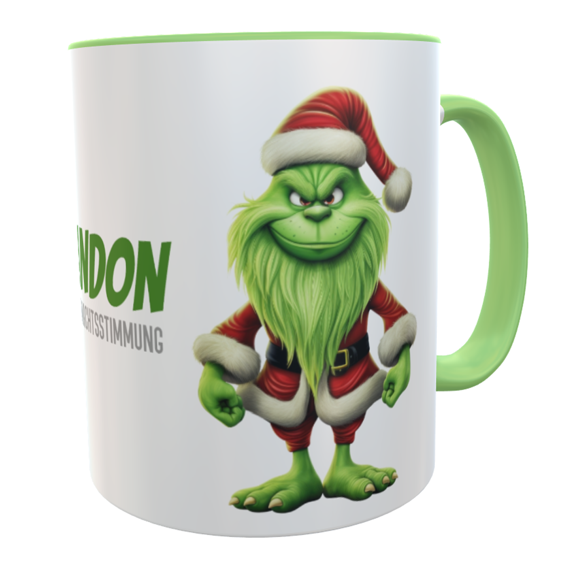 Personalisierte Weihnachtsmuffel Tasse Mister Green
