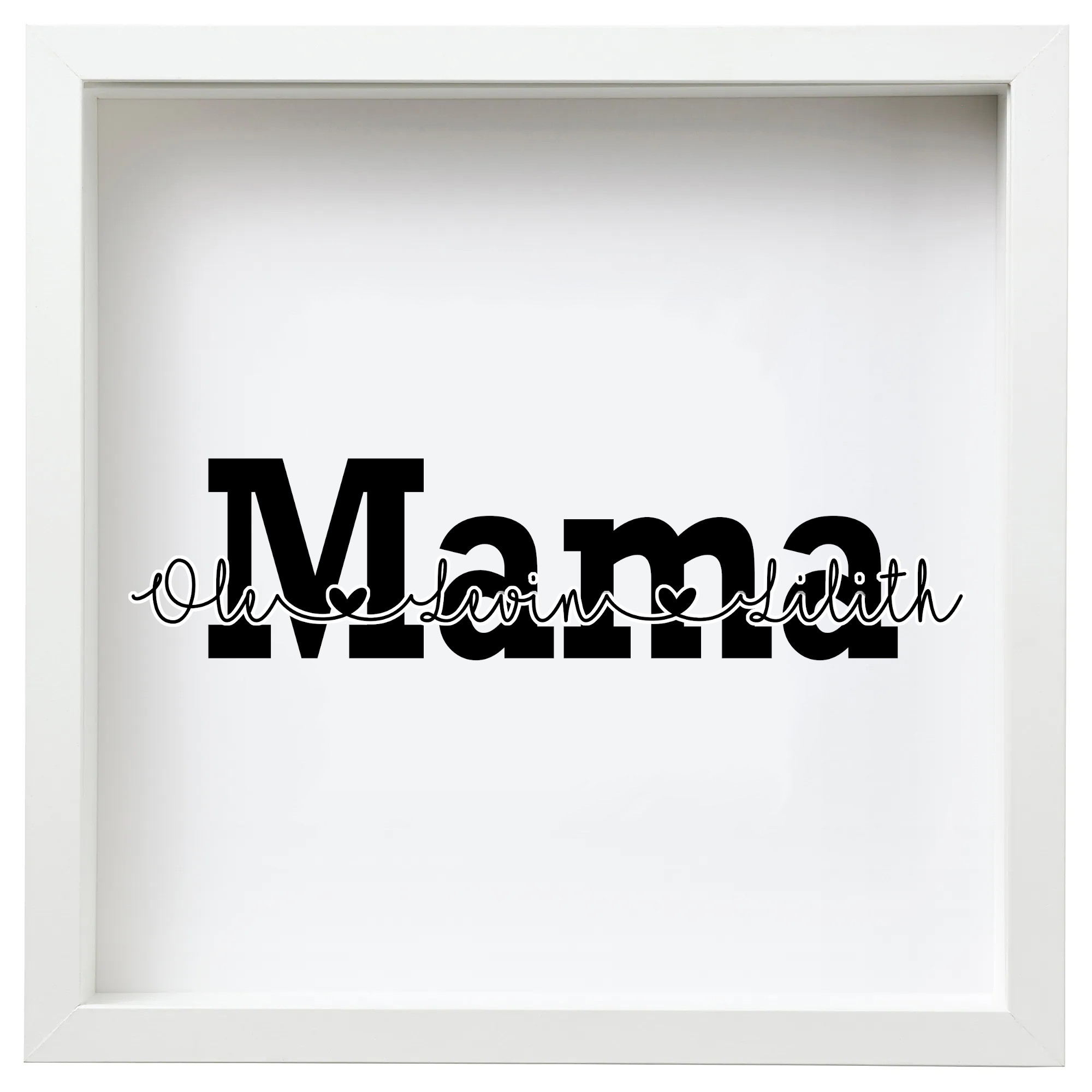 personalisierter Bilderrahmen Muttertag Mama Kinder