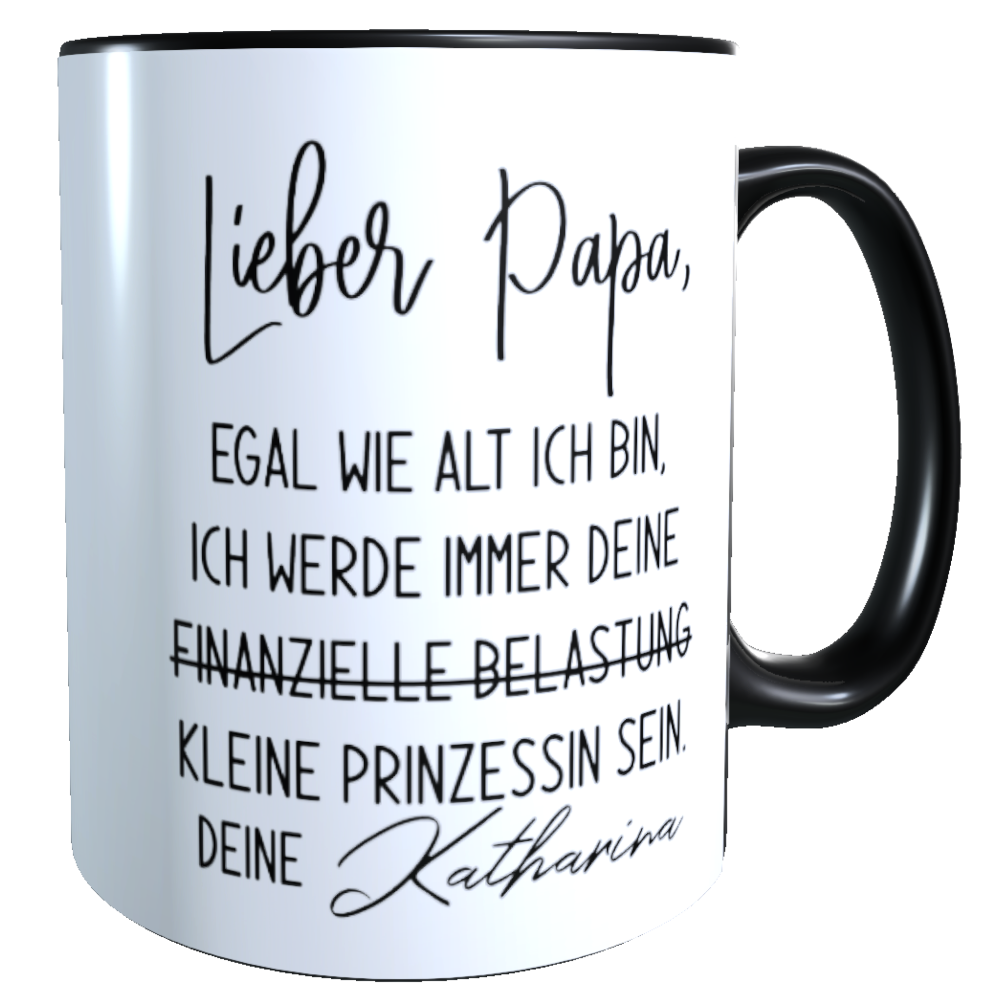 Tasse Papa Ich bleibe deine Prinzessin