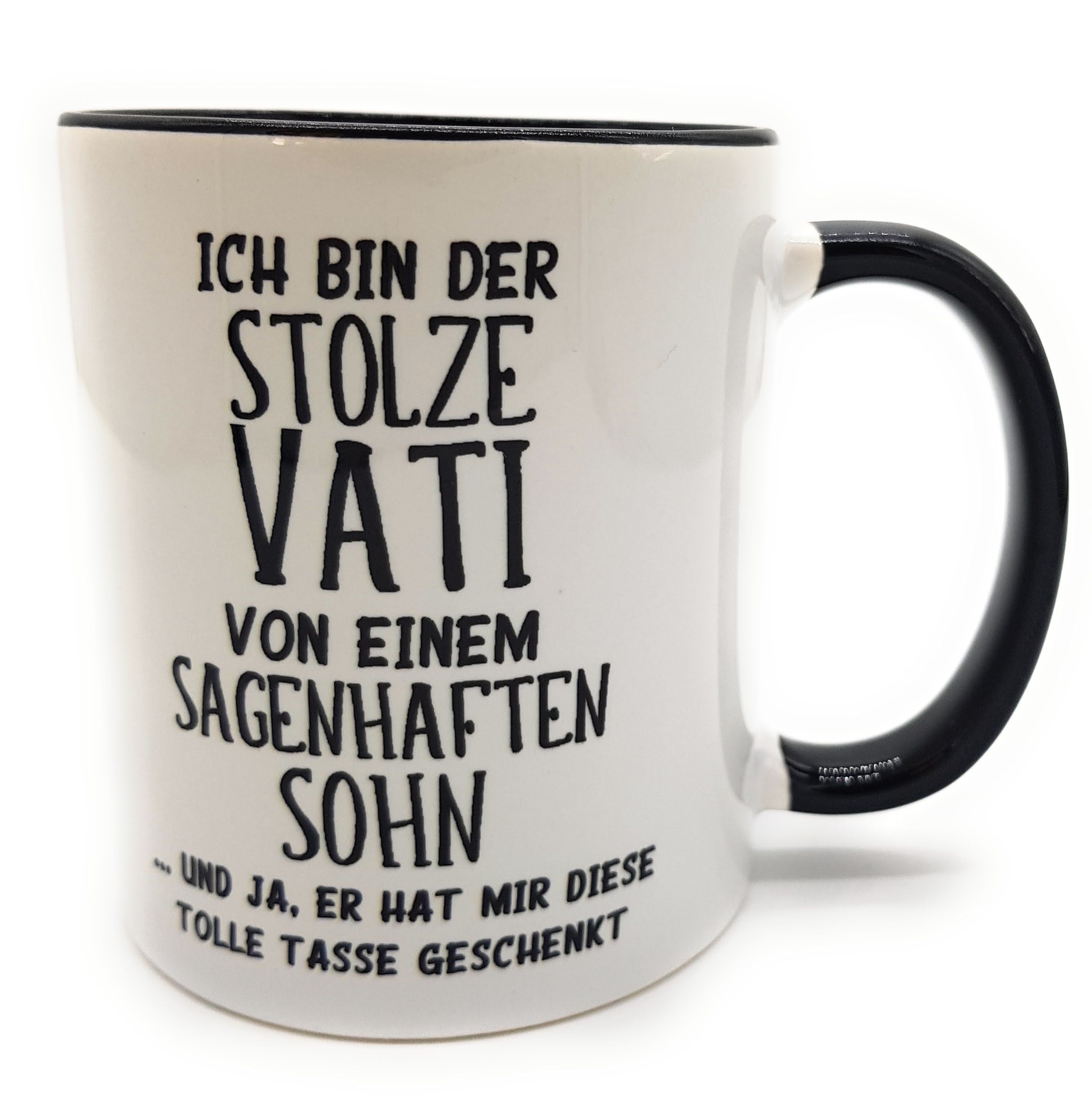 Tasse Vatertag mit Spruch Ich bin stolzer Vati...Sohn