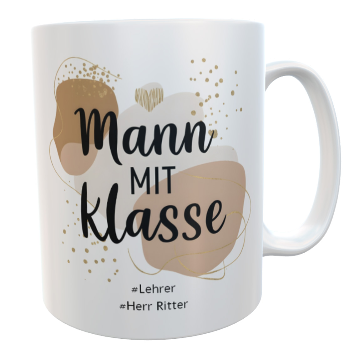 personalisierte Tasse Lehrerin Spruch Mann mit Klasse Geschenk