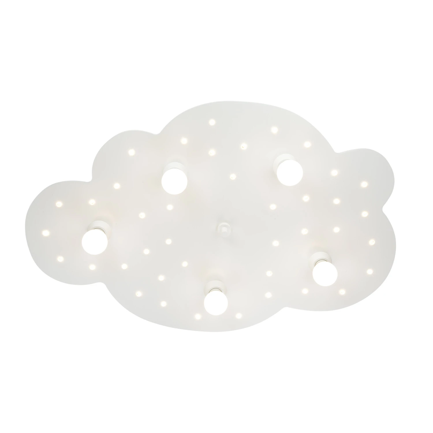 Elobra Sternenwolke LED silber, 5-flg.