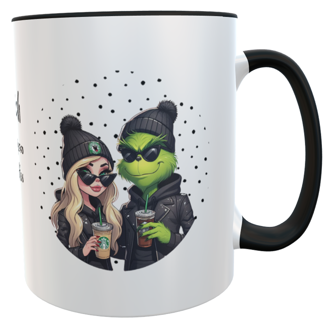 Kaffeetasse für Verliebte Blondy&Greeny - Stärker als Espresso, Cooler als Eiskaffee