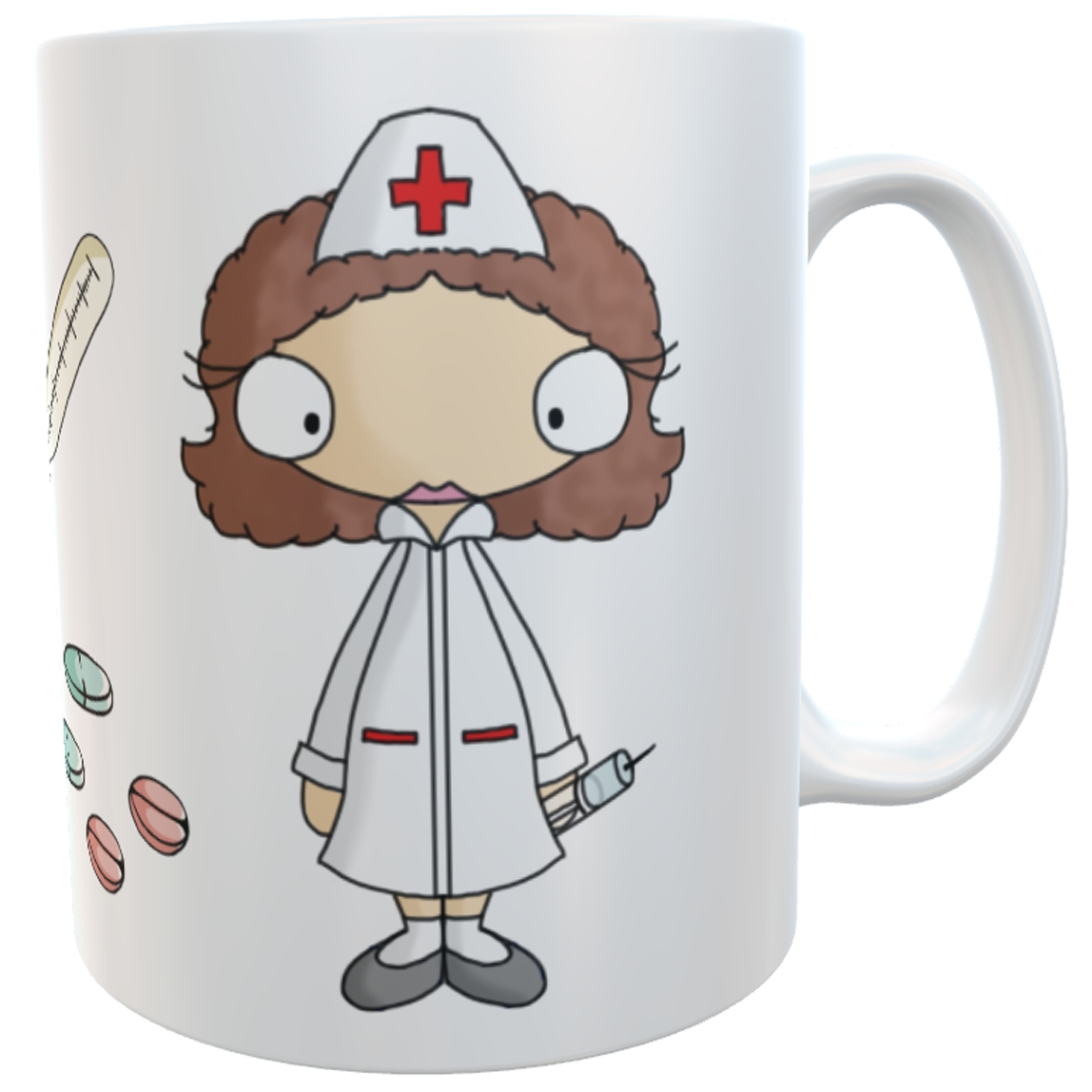 Tasse Krankenschwester mit Namen Dankeschön