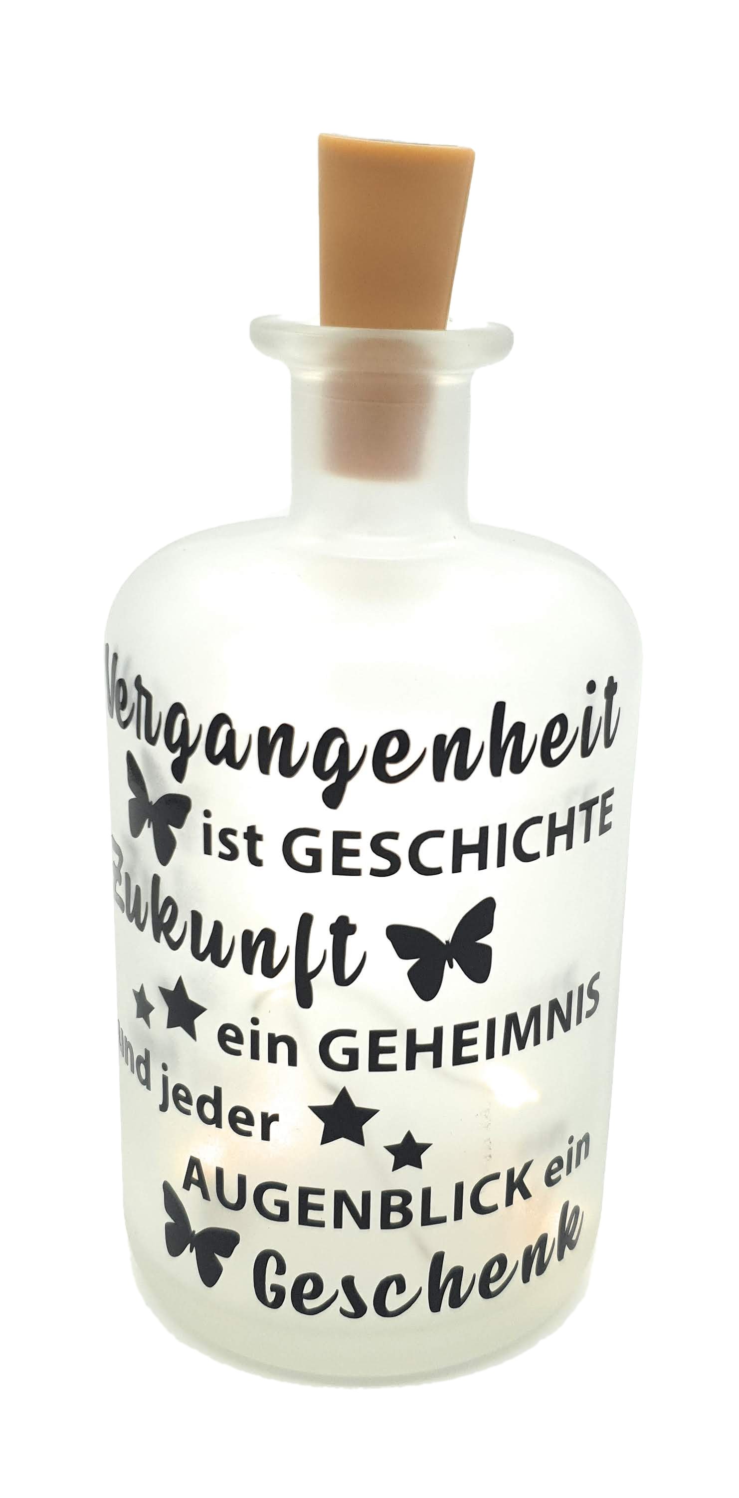 LED-Leuchtflasche Geschenk Geburtstag Geschenkflasche