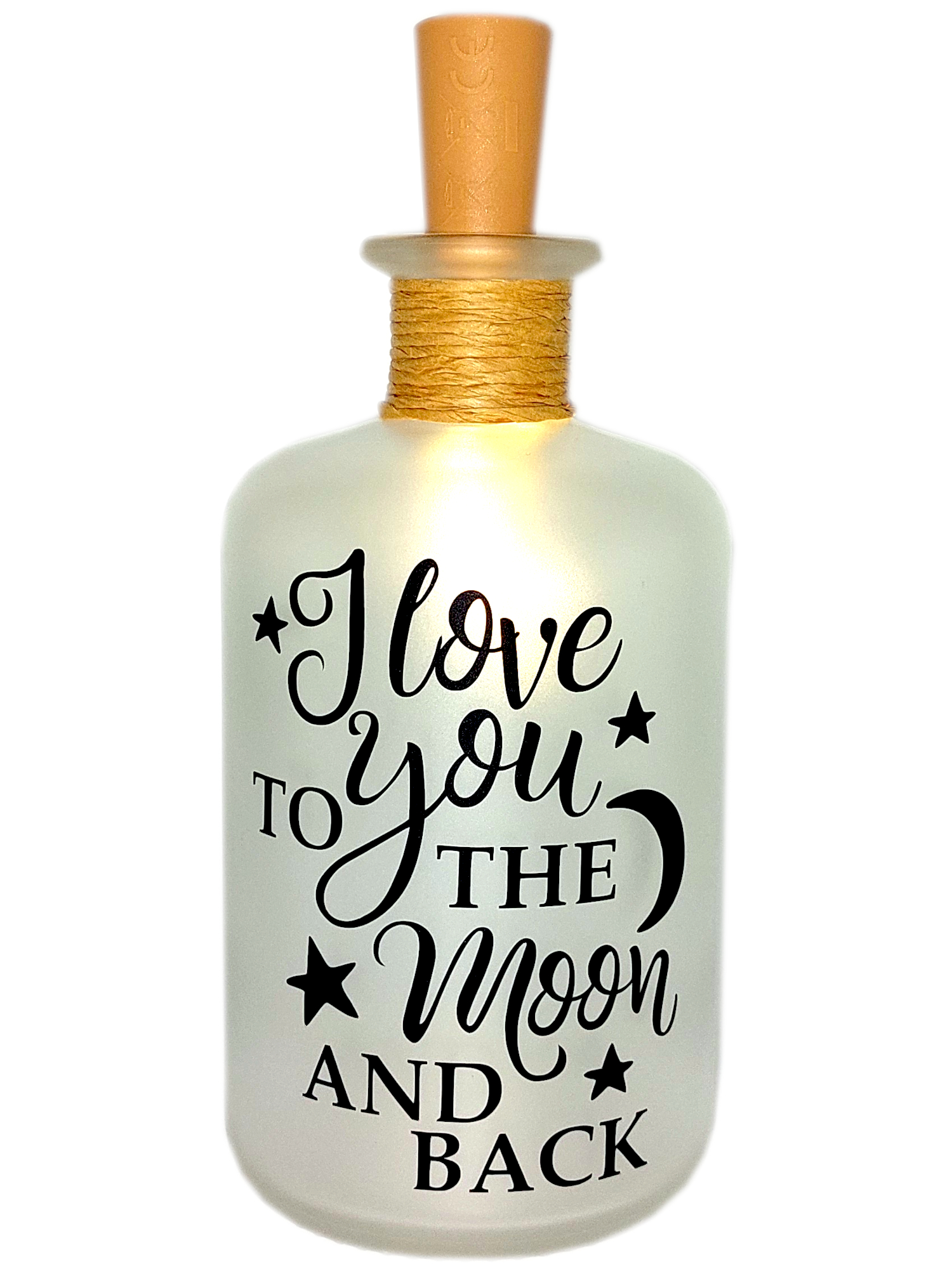 LED-Leuchtflasche Valentinstag the Moon