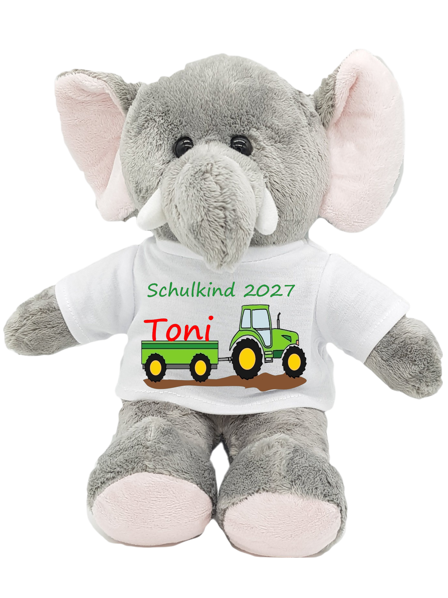 Kuscheltier Elefant für die Zuckertüte Schultüte mit Wunschname