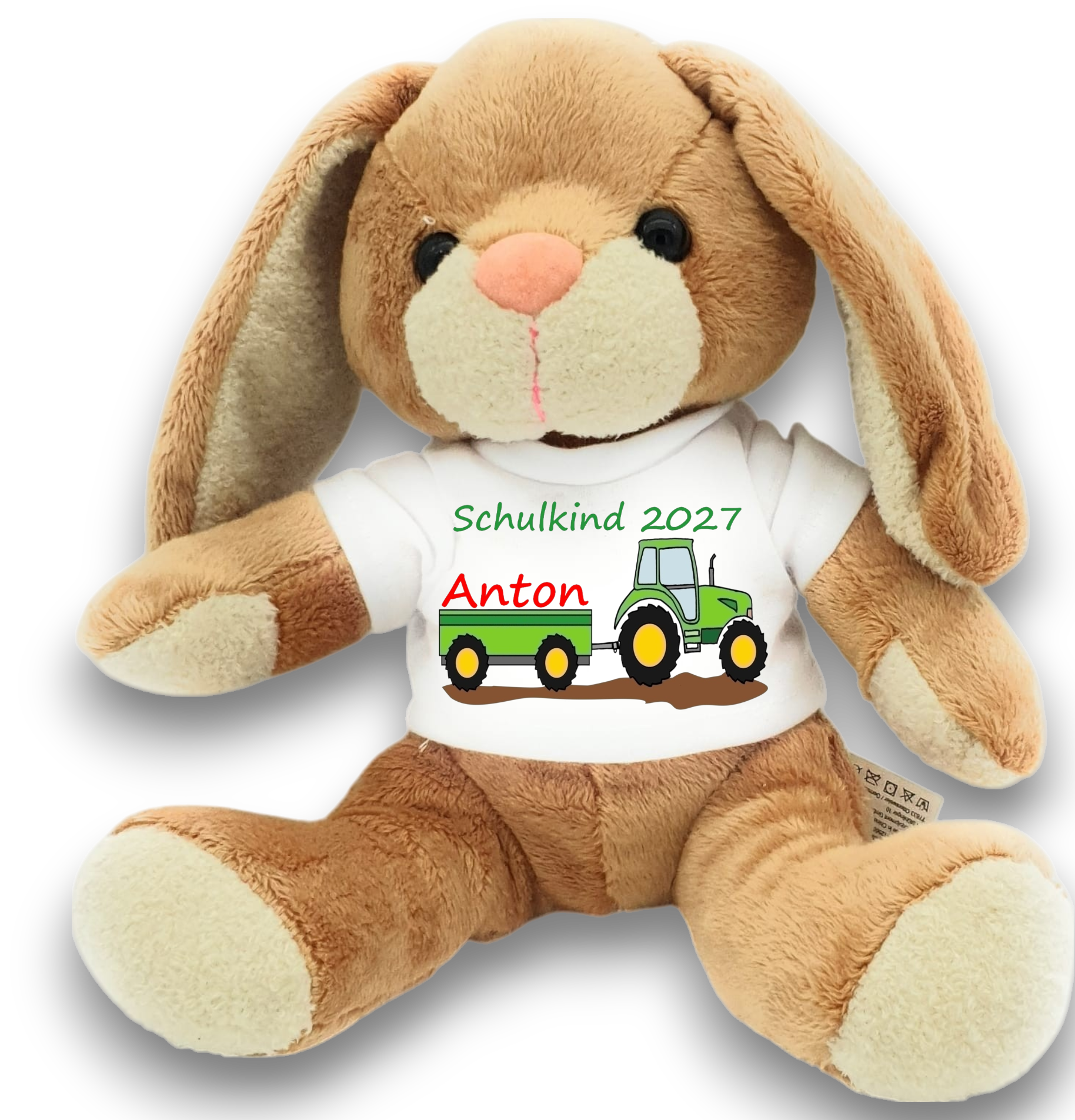 Hase Kuscheltier für die Zuckertüte Schultüte mit Wunschname