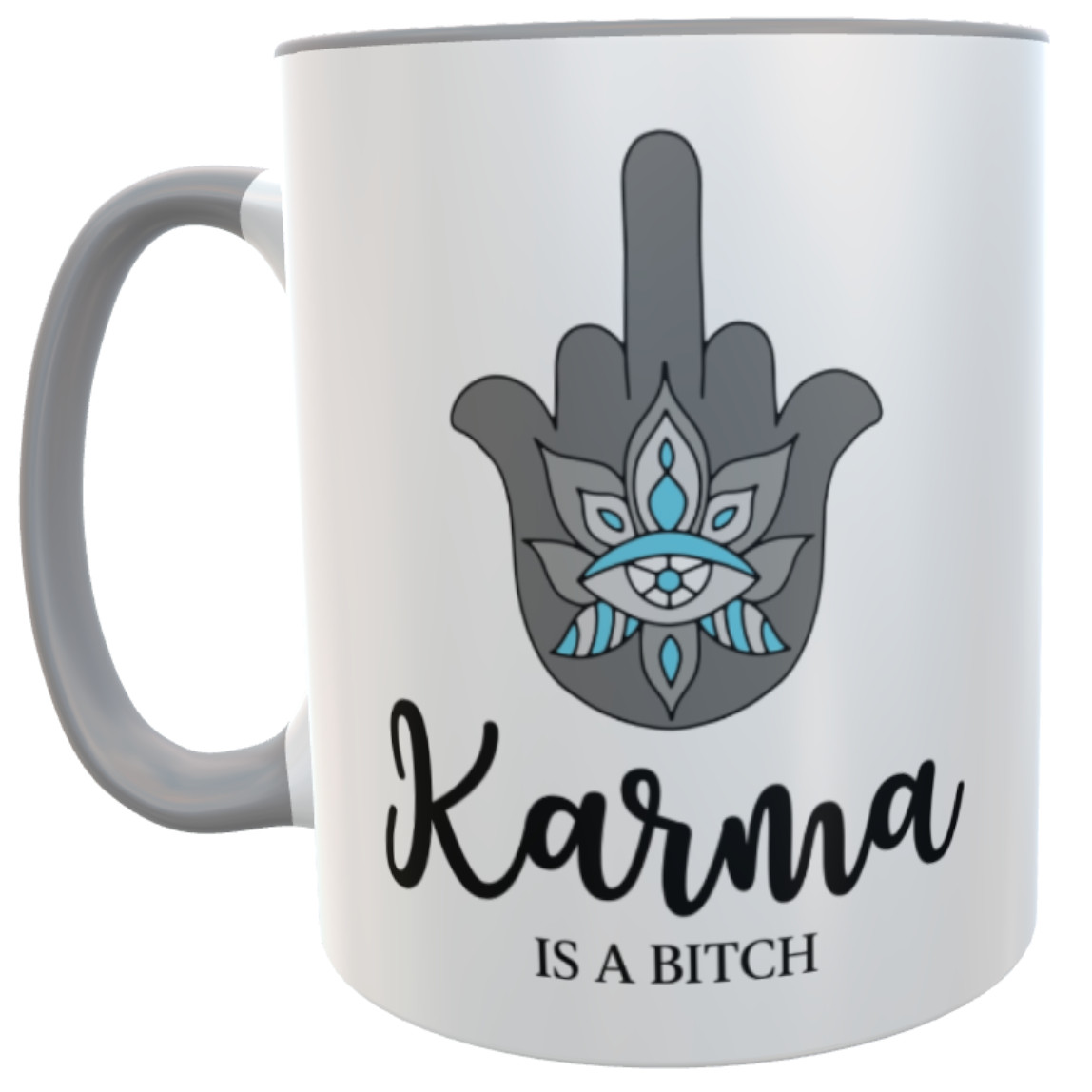 Yoga Bürotasse lustiger Spruch Karma is a Bitch... I Bürotasse I Henkelbecher I Teetasse I