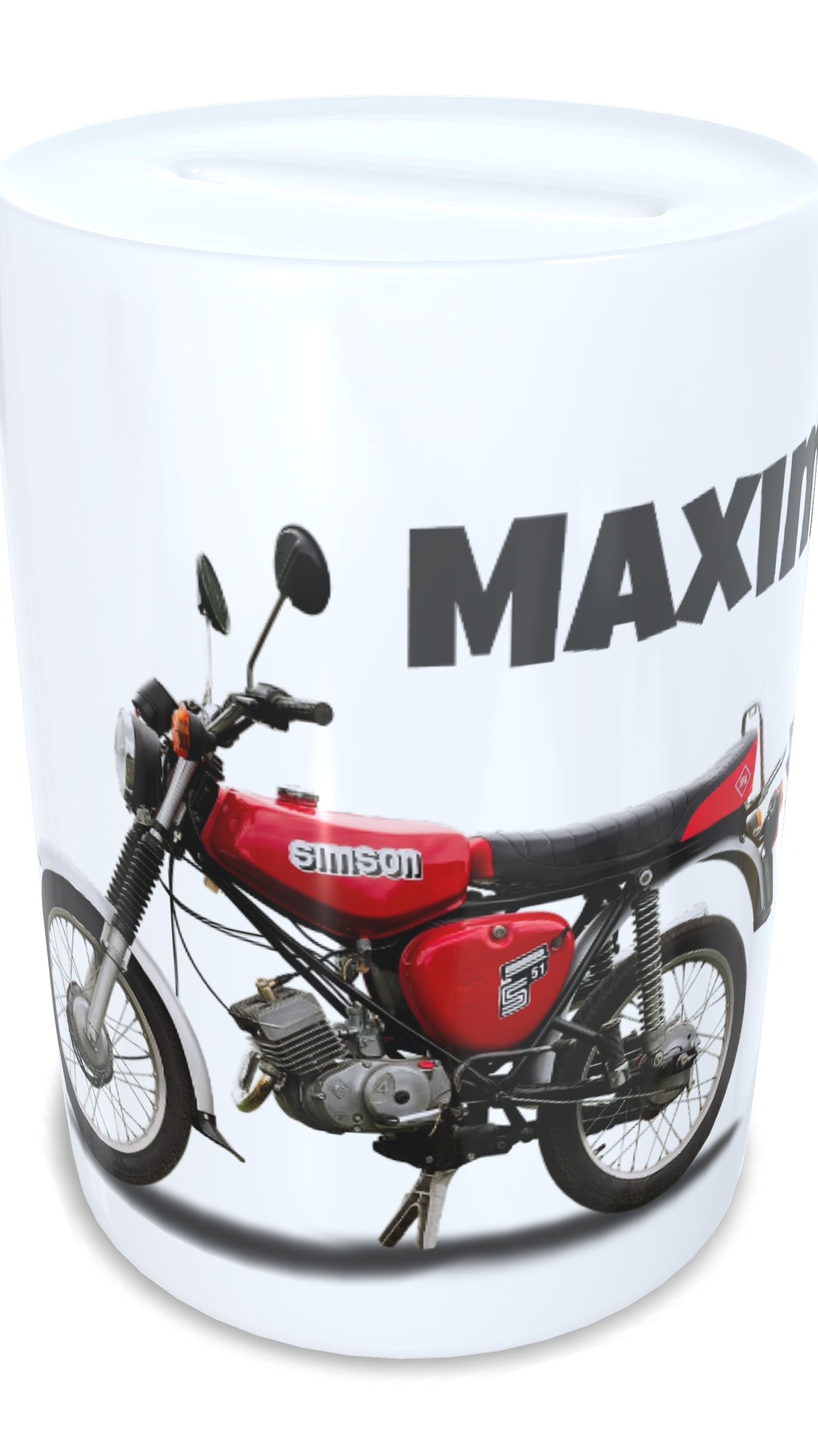 Personalisierte Spardose mit Simson S51 Motiv Sparbüchse Geldgeschenk