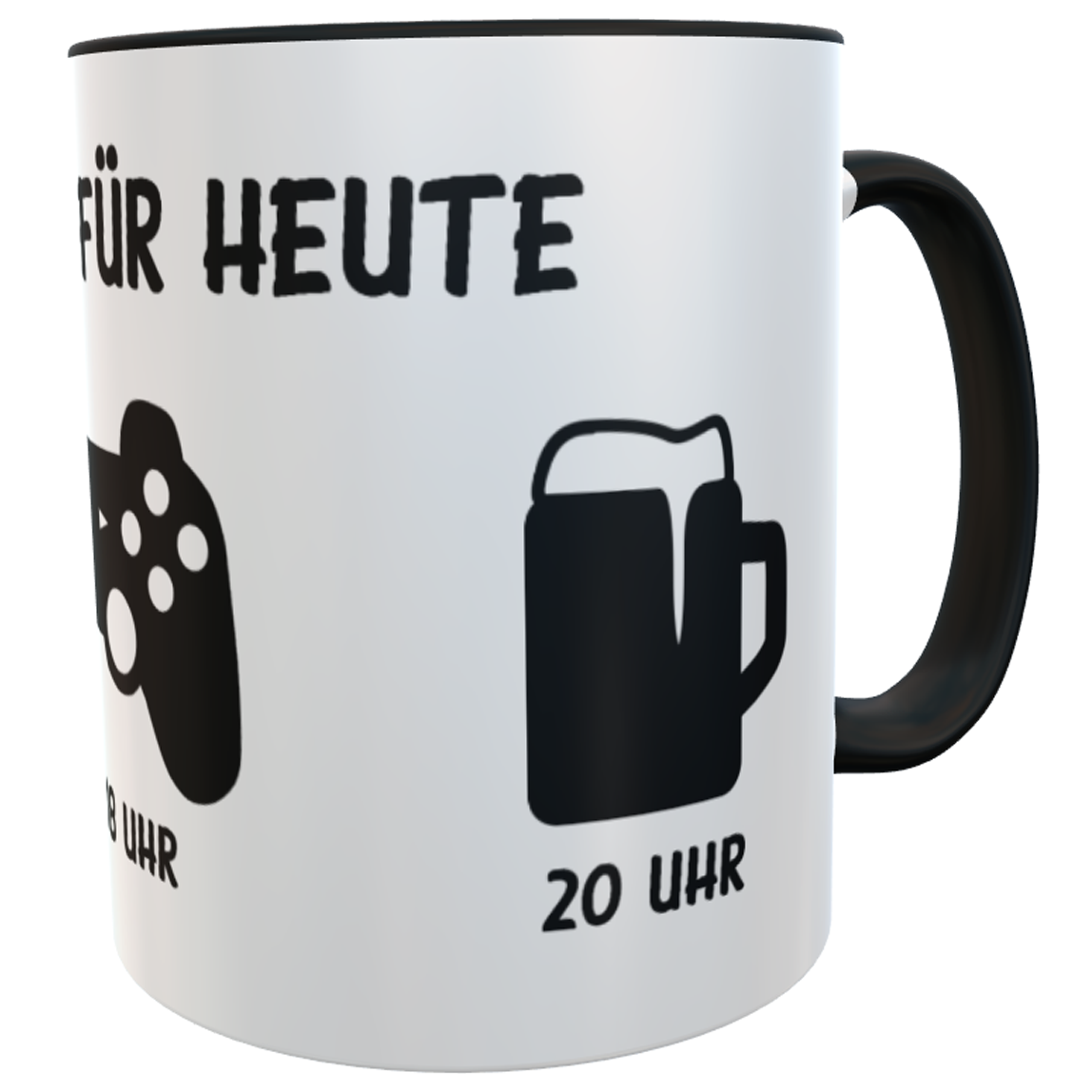 Kaffeetasse für Gamer | Bürotasse Mein Plan für heute | Sprüchetasse
