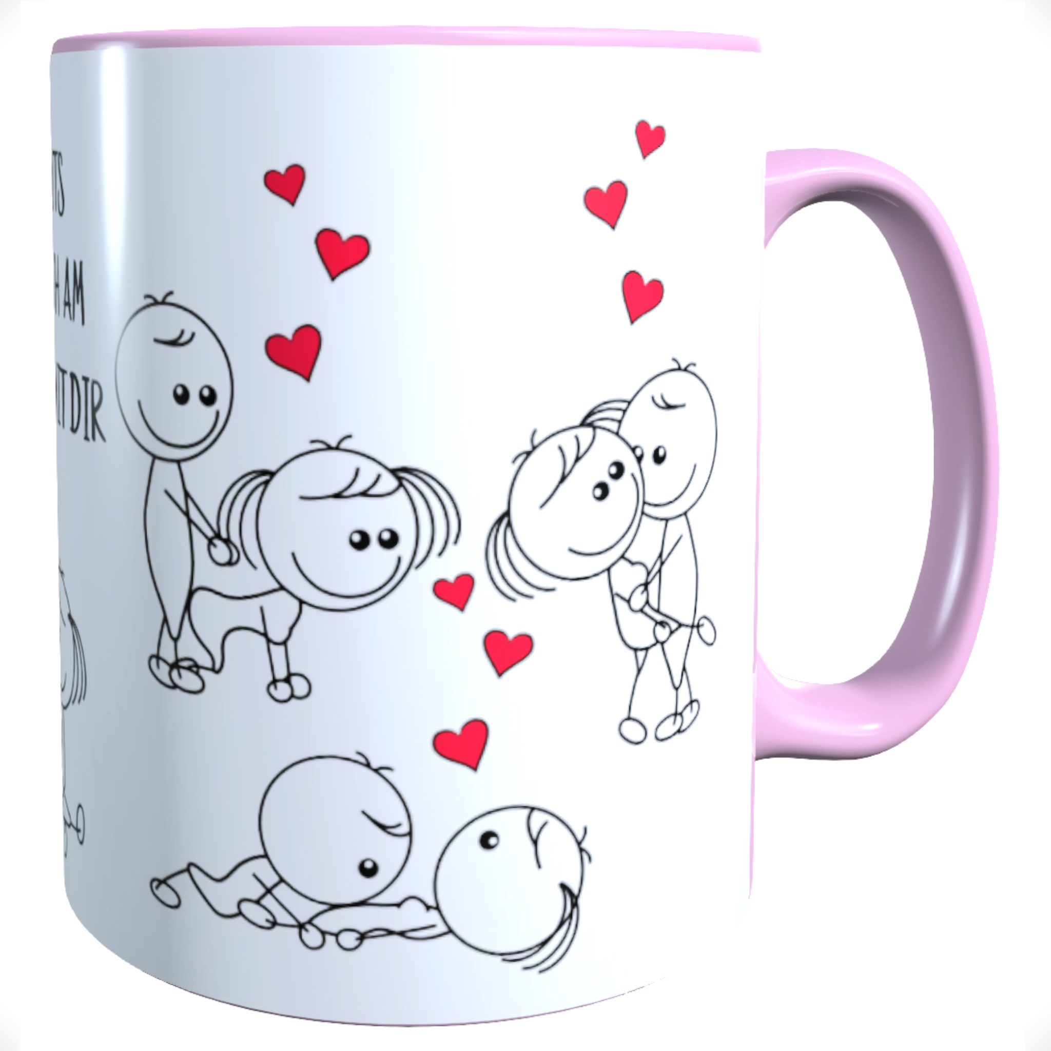 Tasse Valentinstag Workout rosa inkl. Geschenkverpackung