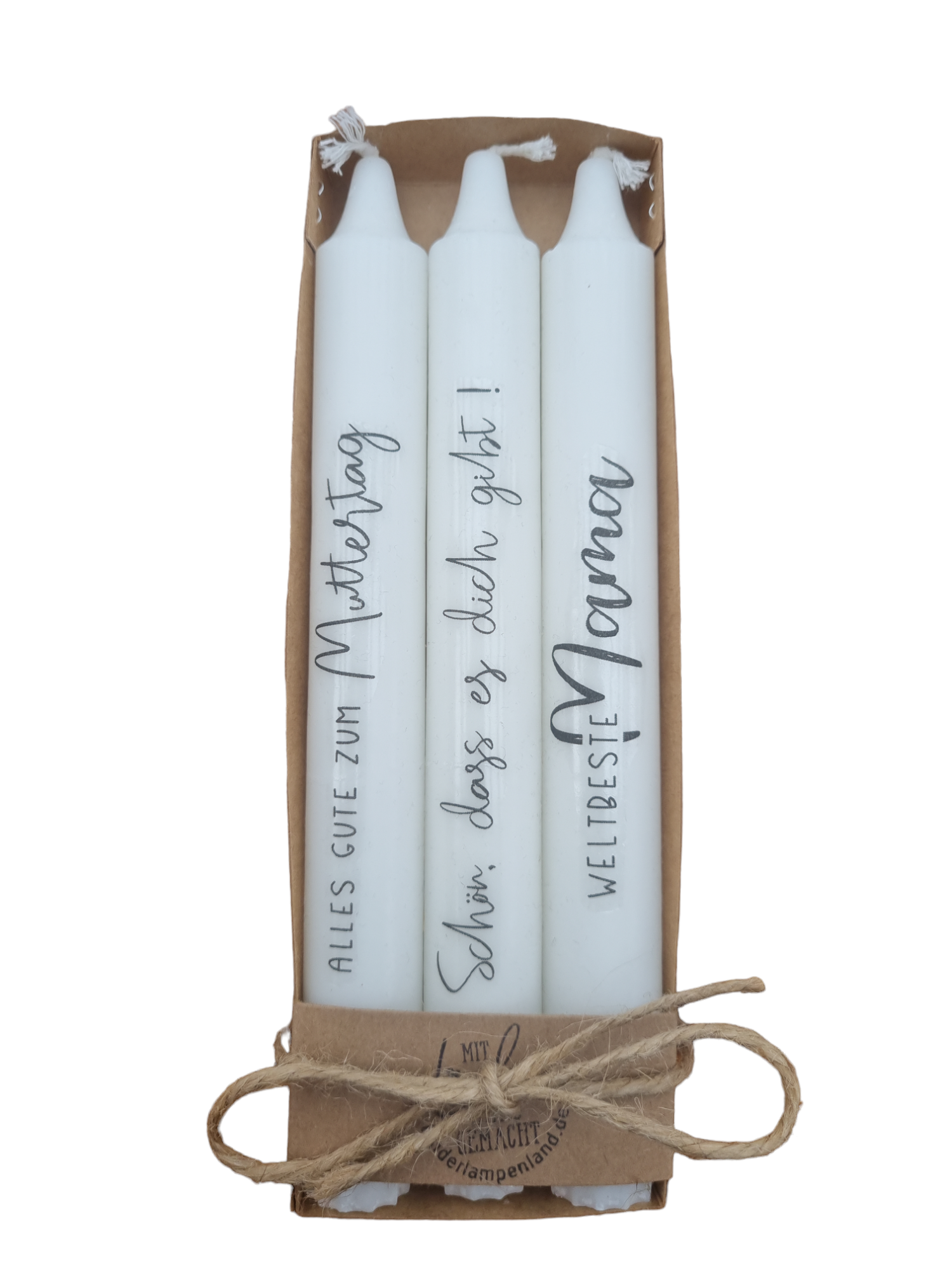 Stabkerzen Mama Muttertag 3er-Set