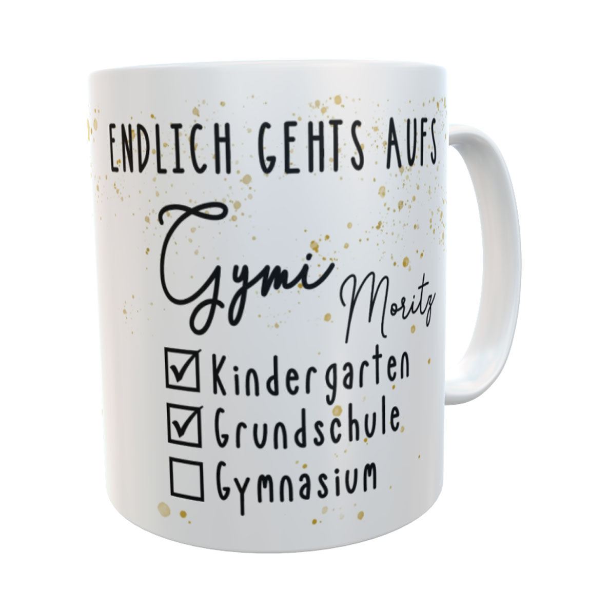 Schulkind-Tasse Gymi mit Namen