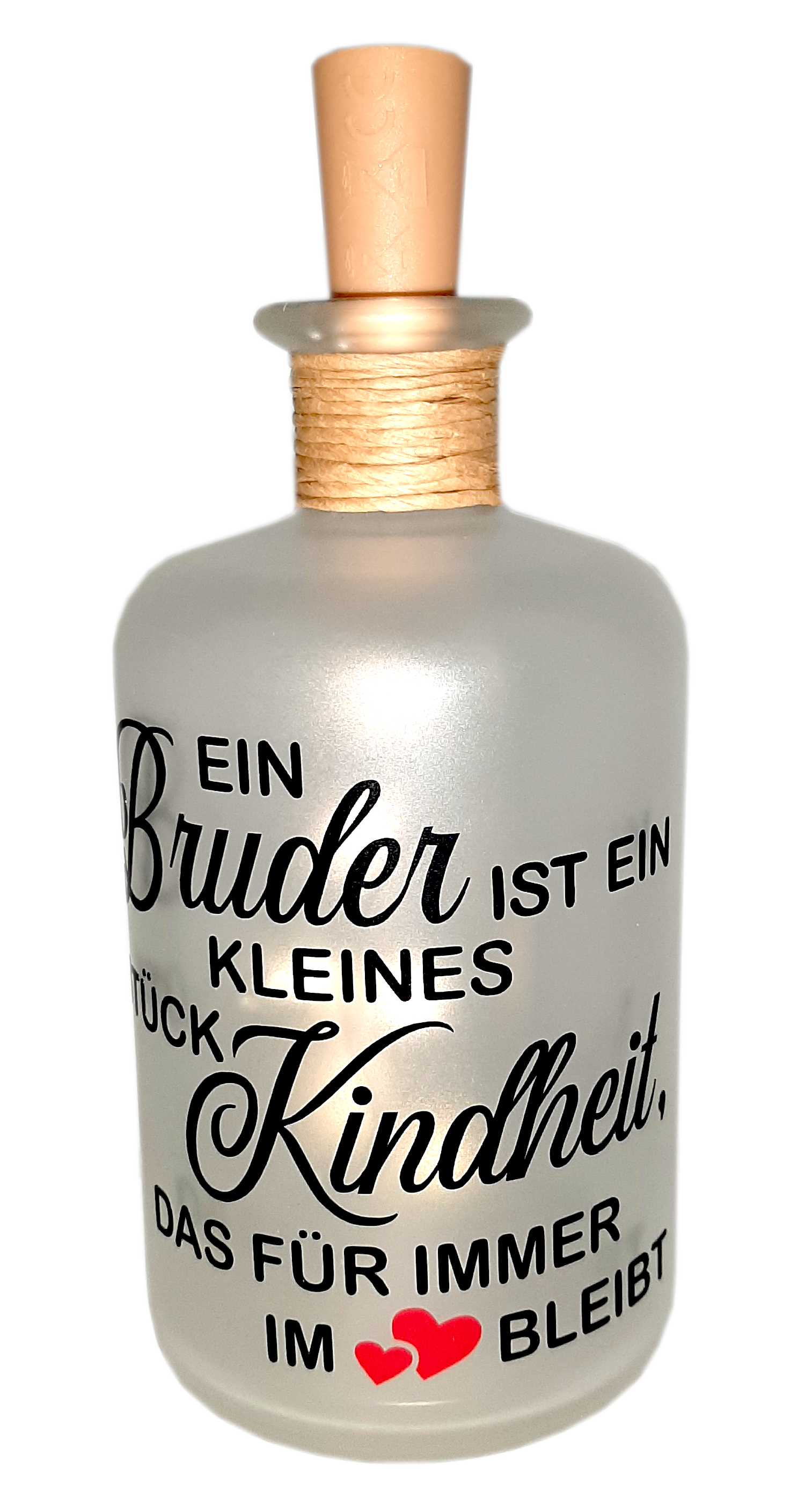 LED-Leuchtflasche Bruder schwarz rot