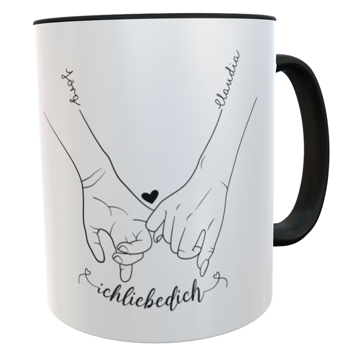 Tasse Geschenk zum Valentinstag mit Namen inkl. Geschenkverpackung