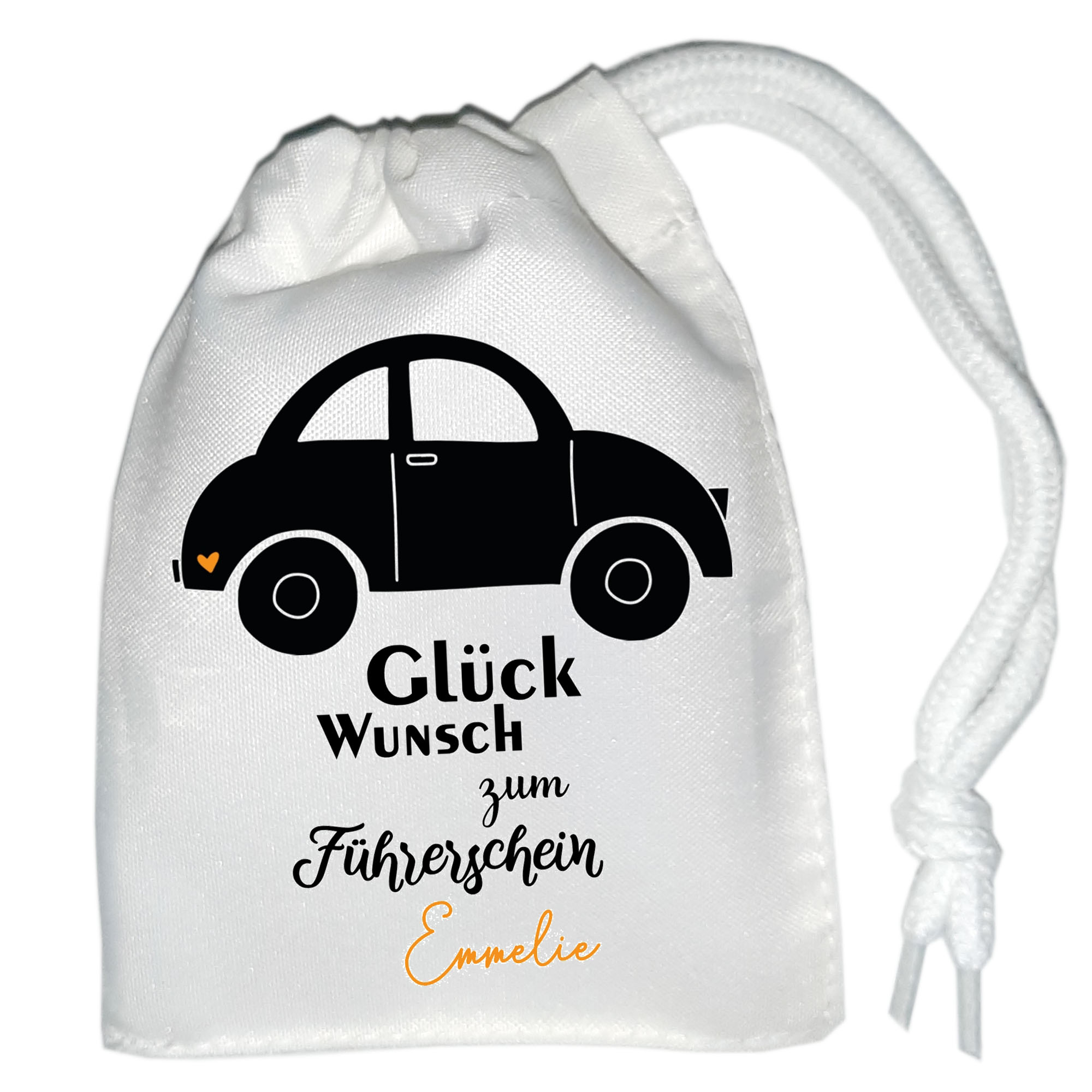 Geldverpackung Auto rot zum Führerschein