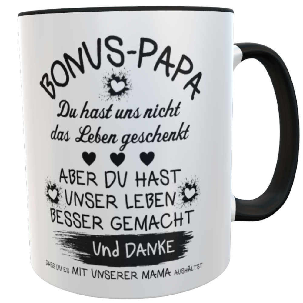 Tasse Vatertag unser Bonus Papa Stiefvater