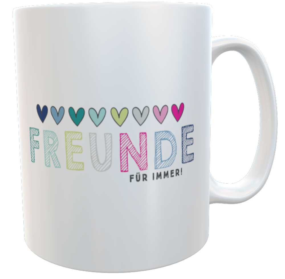 Kaffeetasse Freunde für immer Henkeltasse