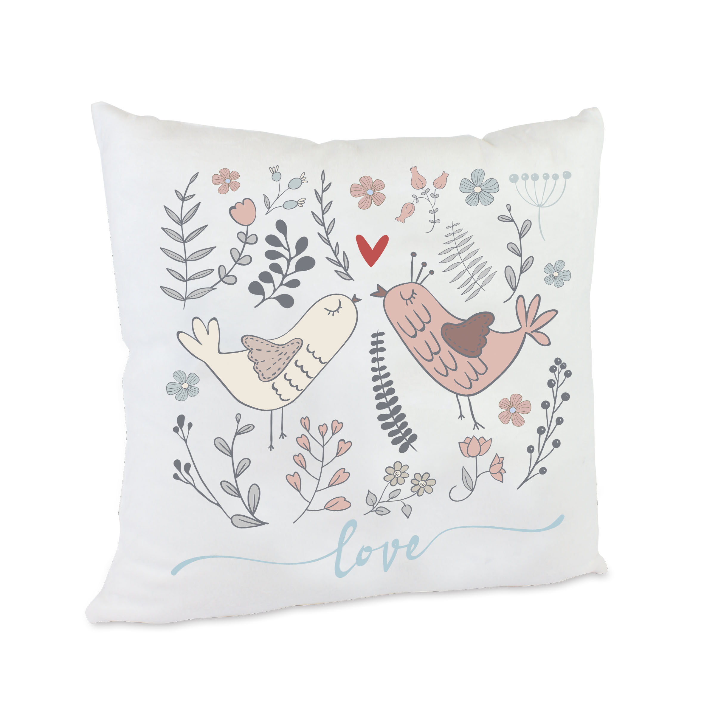 personalisiertes Kissen Love Birds