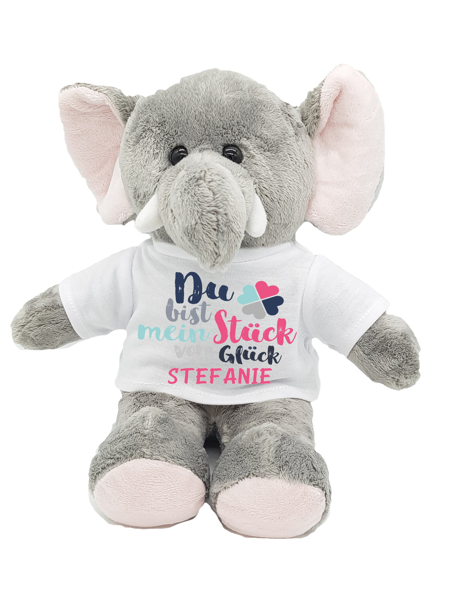 personalisierter Elefant Glück mit Wunschnamen