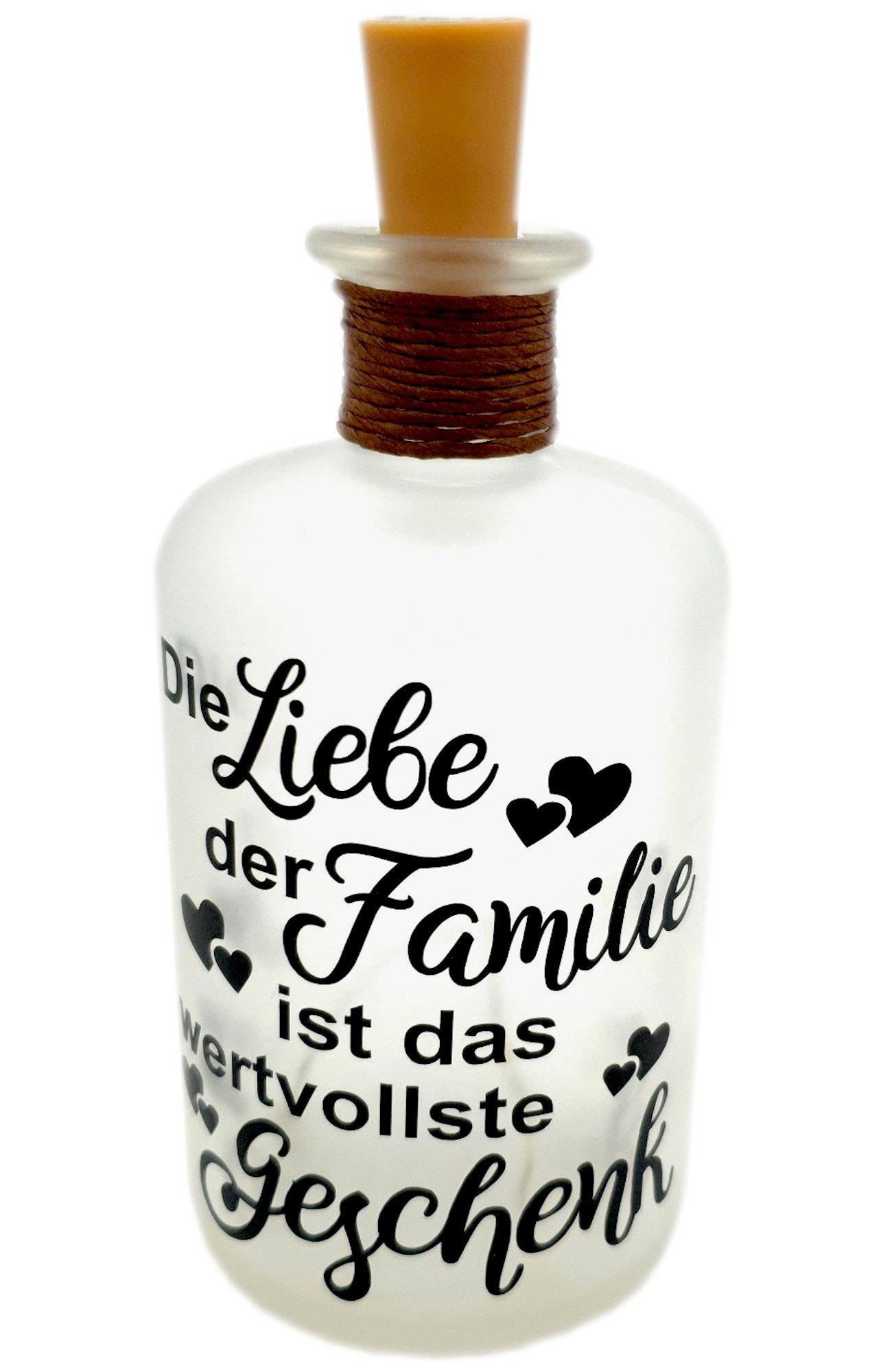 LED-Leuchtflasche Familie schwarz