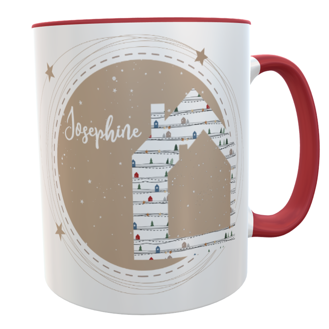 personalisierte Kaffeetasse Wohlfühlzauber unter Sternen