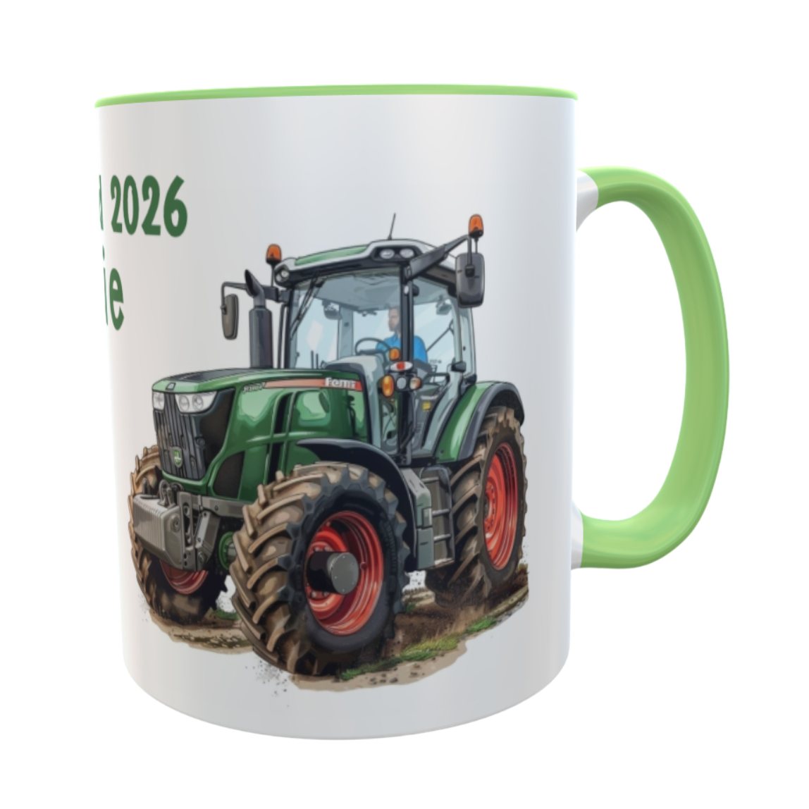 Schulkind-Tasse-Traktor mit Wunschname Geschenk Einschulung