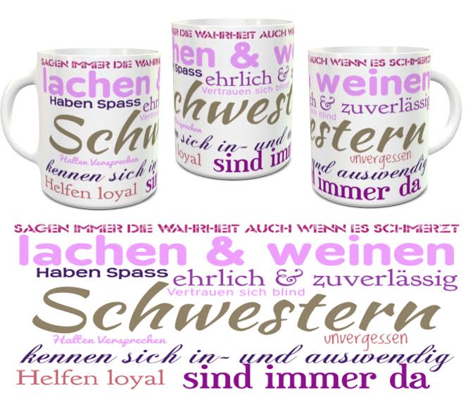Tasse Schwestern
