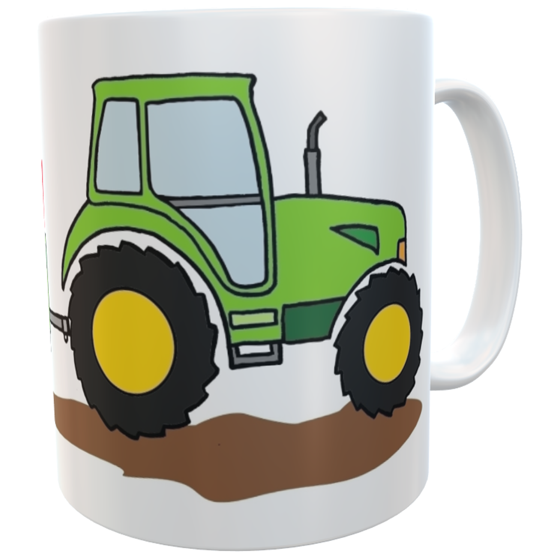 Namenstasse Traktor - personalisierte Kindertasse
