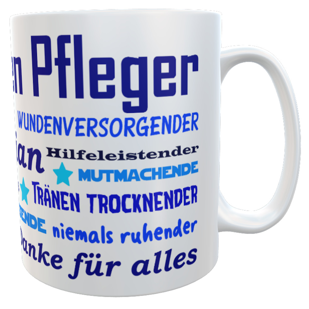 Tasse Krankenpfleger Pfleger mit Namen Dankeschön