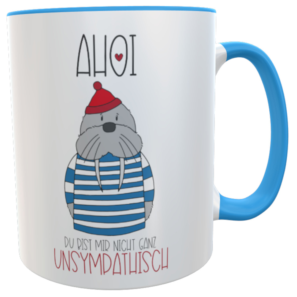 Moin Gesabbel Tasse maritimer Kaffee-Becher inkl. Geschenkverpackung