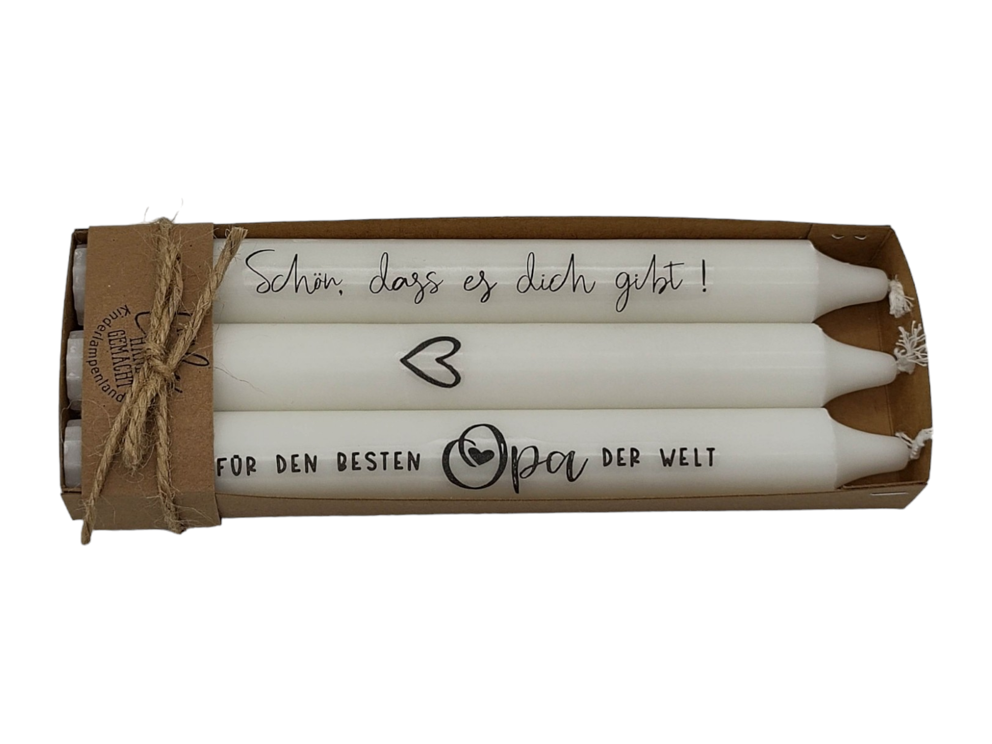 Stabkerzen Opa Ehrenvolle Momente 3er-Set