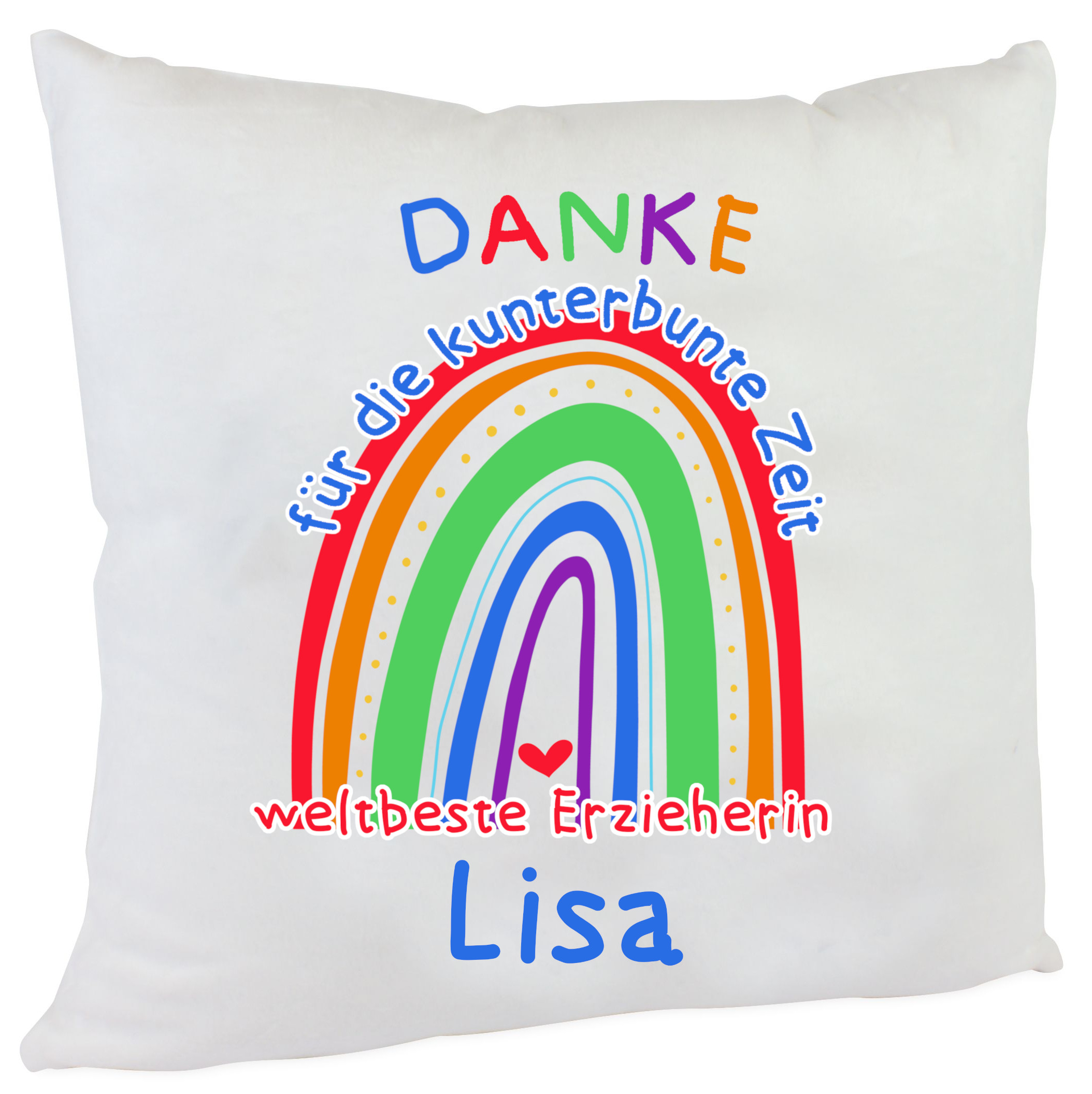 personalisiertes Kuschelkissen Erzieherin danke