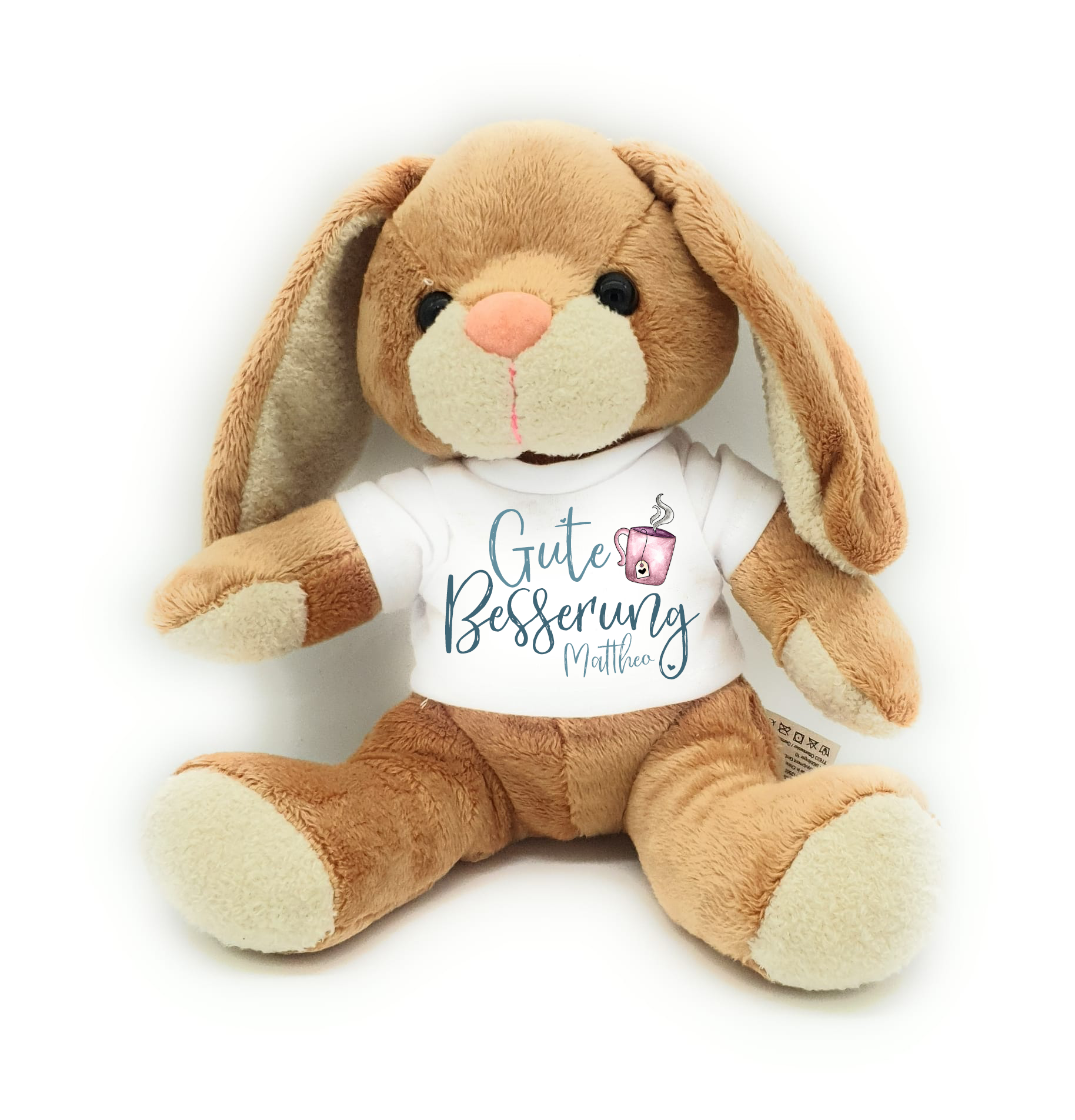Gute Besserung Kuschelhase mit Name