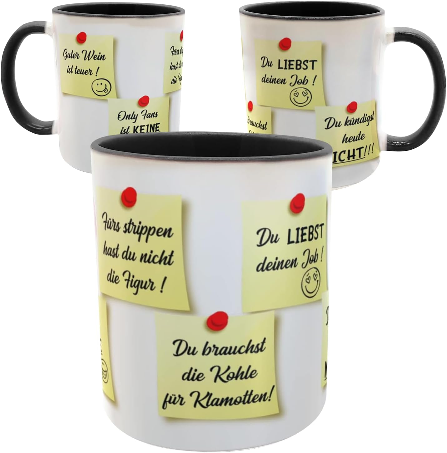 Lustige Kaffee-Tasse Motivations Sprüche fürs Büro Homeoffice