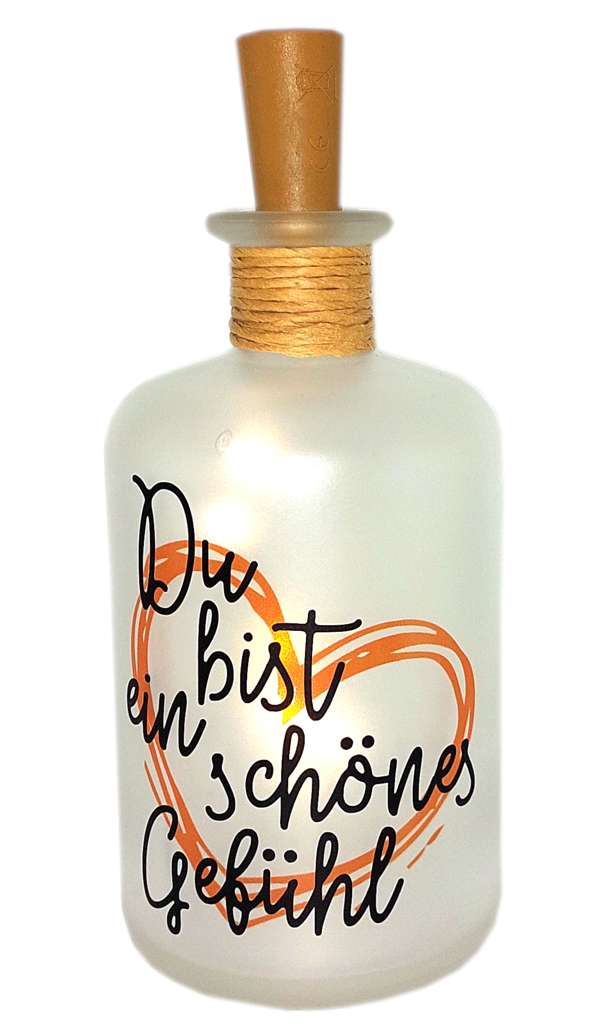 LED-Leuchtflasche Liebe Geschenk