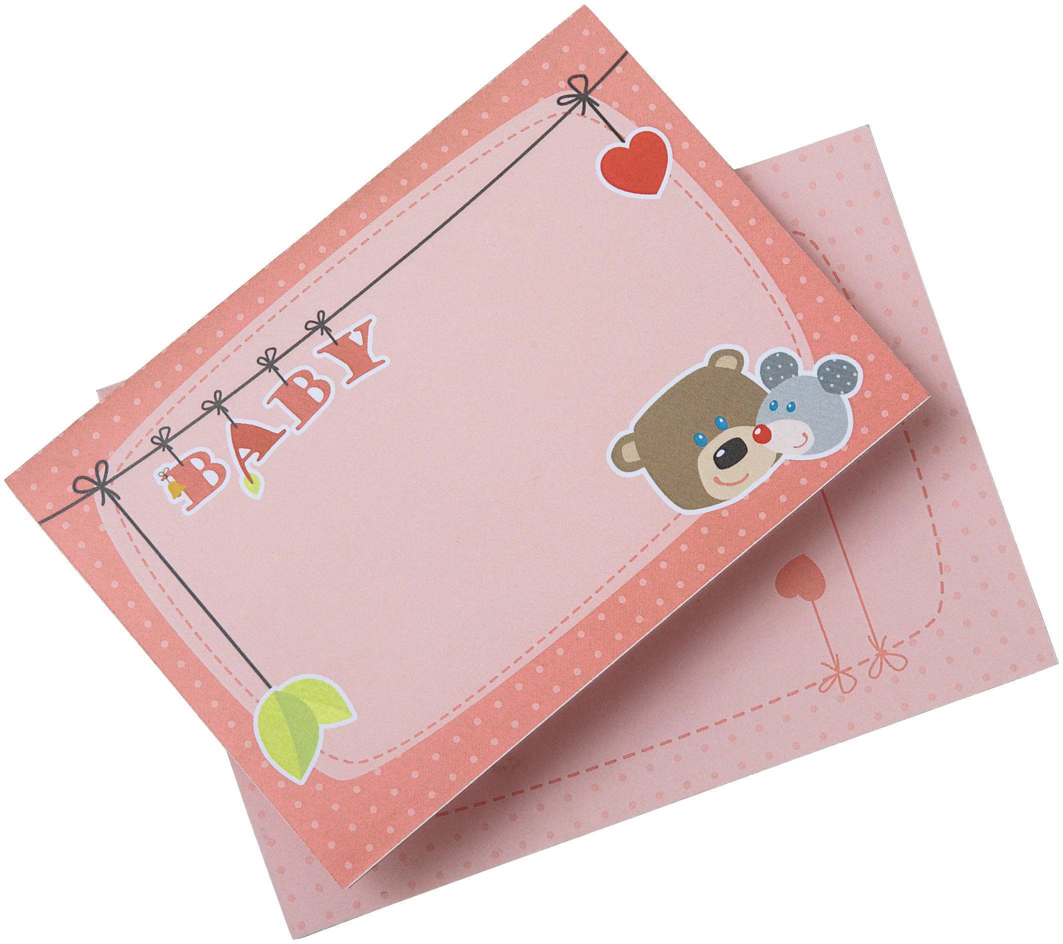 HABA Selection - Geburtskarte Kuschelfreunde rosa