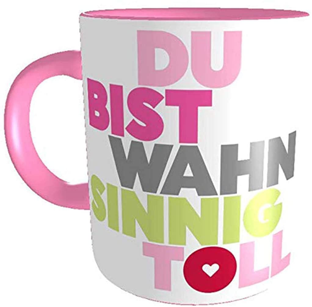 Kaffeetasse Geschenk zum Valentinstag Du bist wahn sinnig toll inkl. Geschenkverpackung