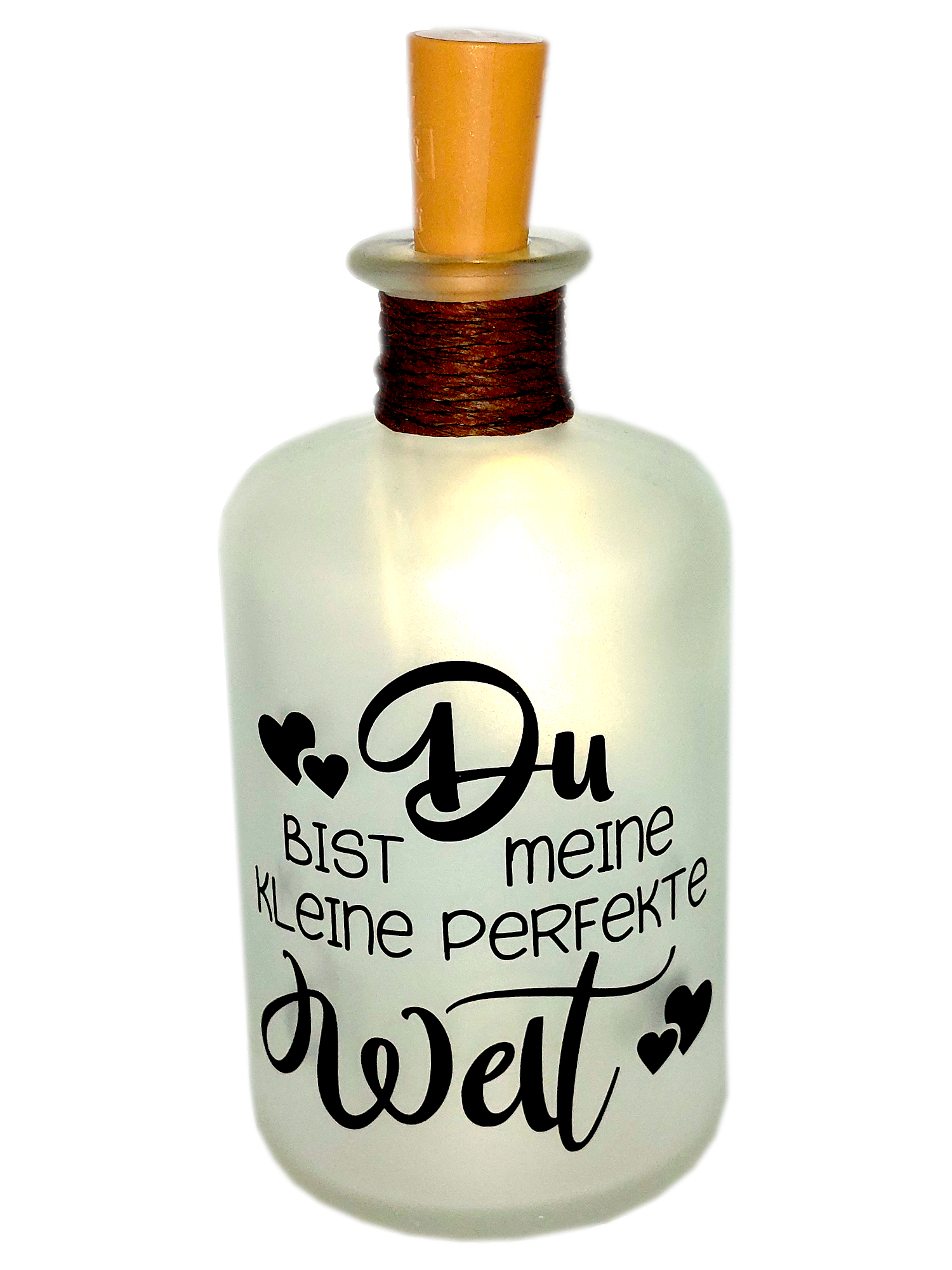 LED-Leuchtflasche Liebe Geschenk