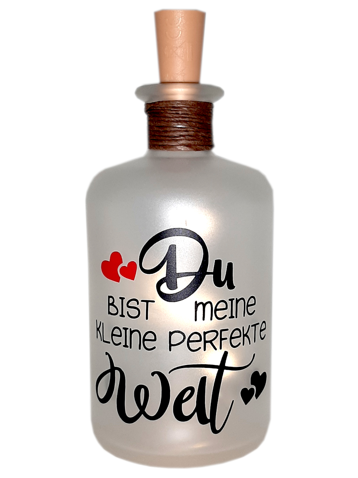 LED-Leuchtflasche Liebe Geschenk