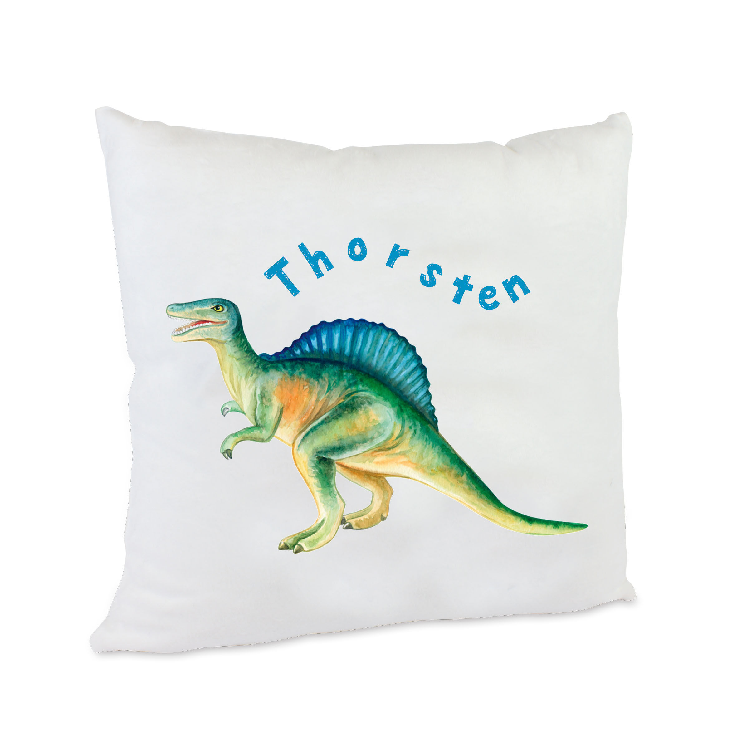 Kissen T-Rex mit Wunschnamen Dino Spinosaurus