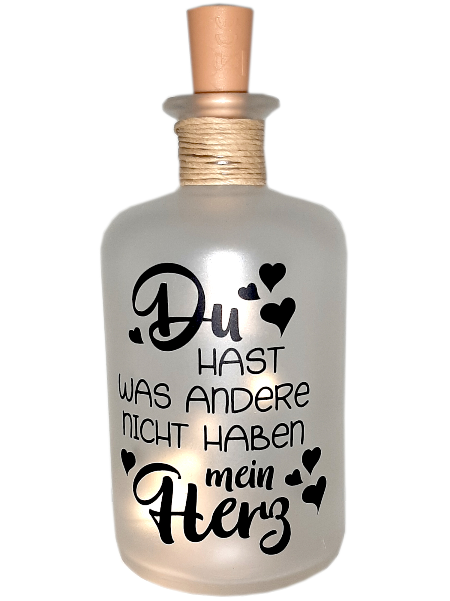 LED-Leuchtflasche Liebe Geschenk Valentinstag
