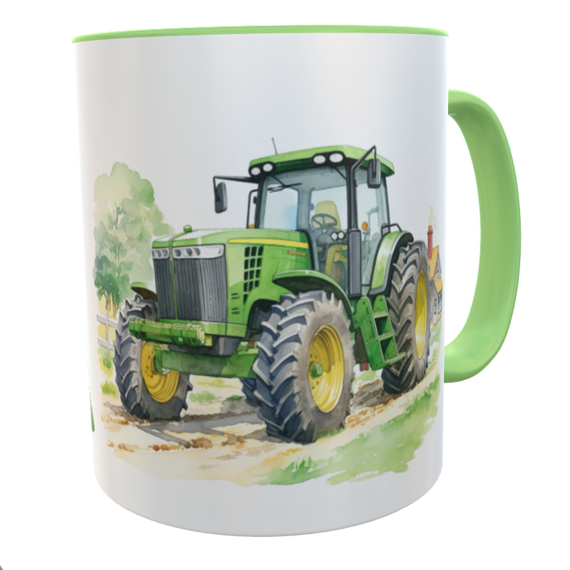 personalisierte Tasse Schulkind 2026 Traktor zur Einschulung Jungen